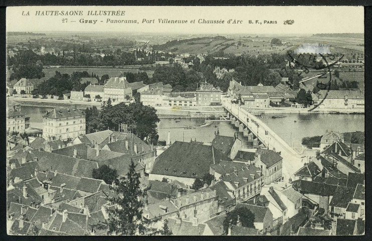 Vue panoramique, port Villeneuve et chaussée d'Arc