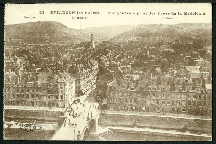 Vue générale prise des tours de la Madeleine