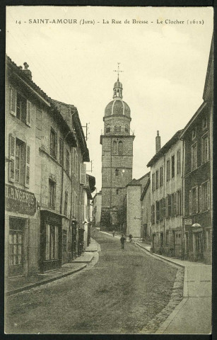 La rue de Bresse, le clocher