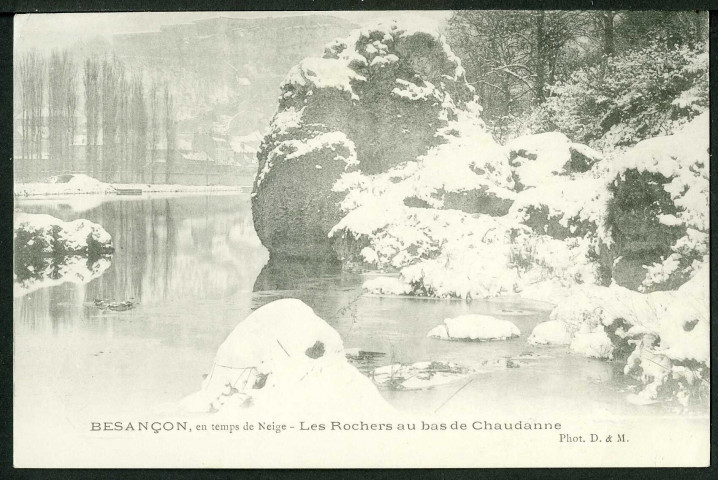 Les rochers au bas de Chaudanne