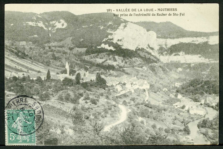 Vue générale prise du rocher de Sainte-Foi