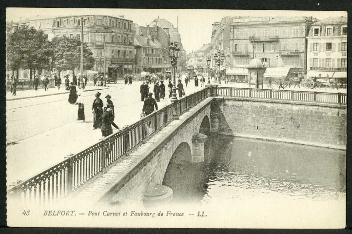 Pont Carnot et faubourg de France