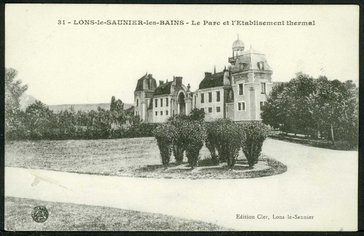 Le parc et l'établissement thermal