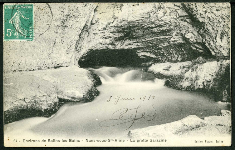 La grotte Sarrazine, grande eaux