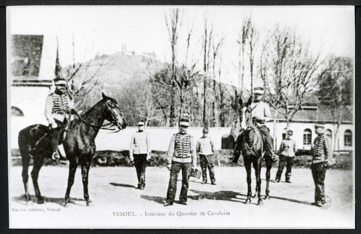 Intérieur du quartier de cavalerie