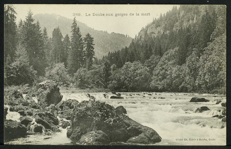 Le Doubs aux gorges de la Mort
