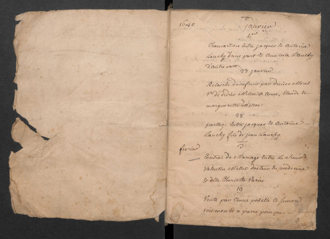 Minutes et répertoire