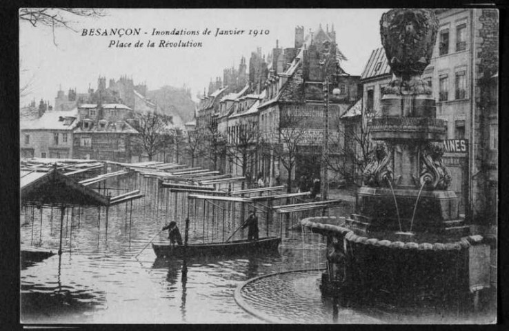 Place de la Révolution, inondations 1910