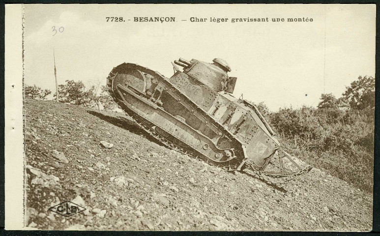 506e régiment, char en montée