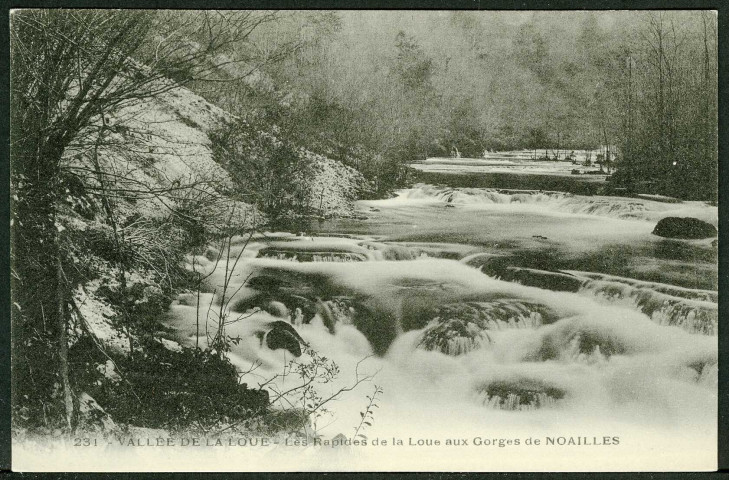 Les rapides de la Loue aux gorges de Nouailles