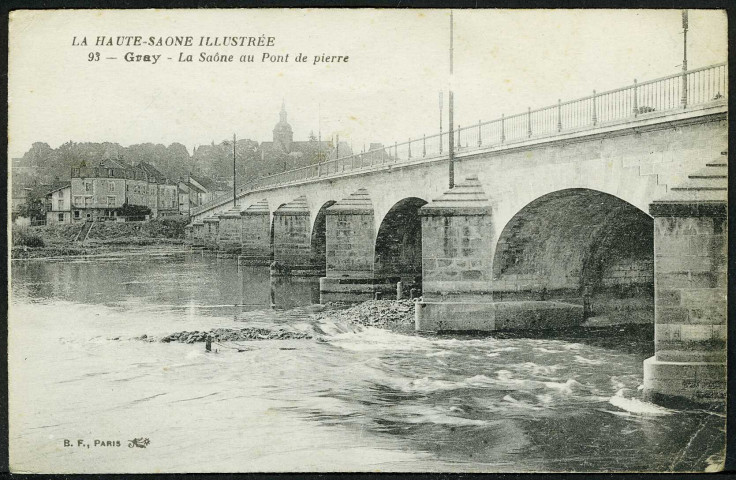 La Saône au pont de pierre