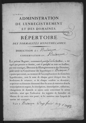Volume n°109
