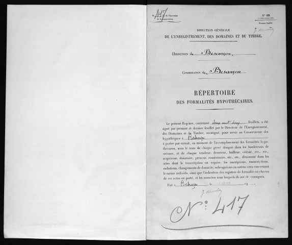 Volume n° 417