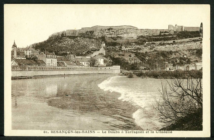 Le Doubs à Tarragnoz et la citadelle