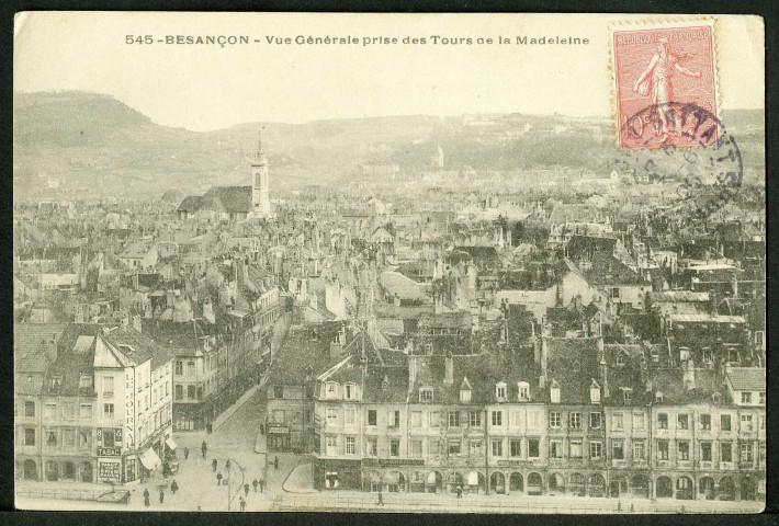 Vue générale prise des tours de la Madeleine