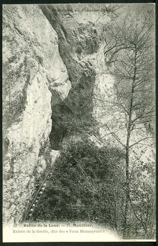 Mouthier. Entrée de la Grotte, dite des "Faux Monnayeurs"