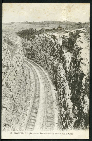 Tranchée à la sortie de la gare
