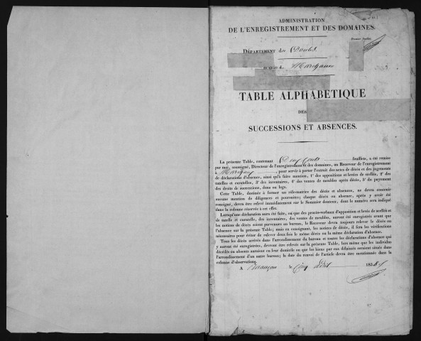 janvier 1843-janvier 1854