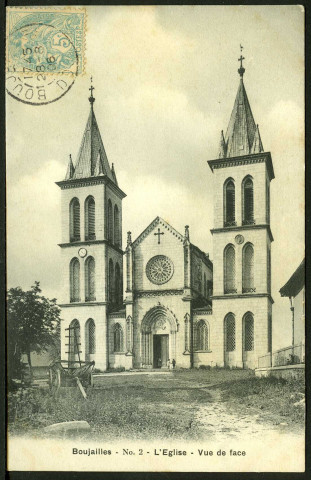 L'église, vue de face
