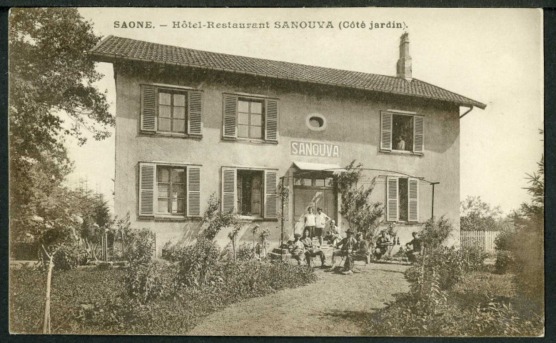 Hôte-restaurant Sanouva, côté jardin