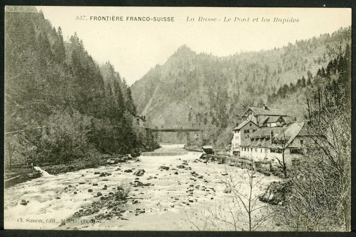 La Rasse, le pont et les rapides