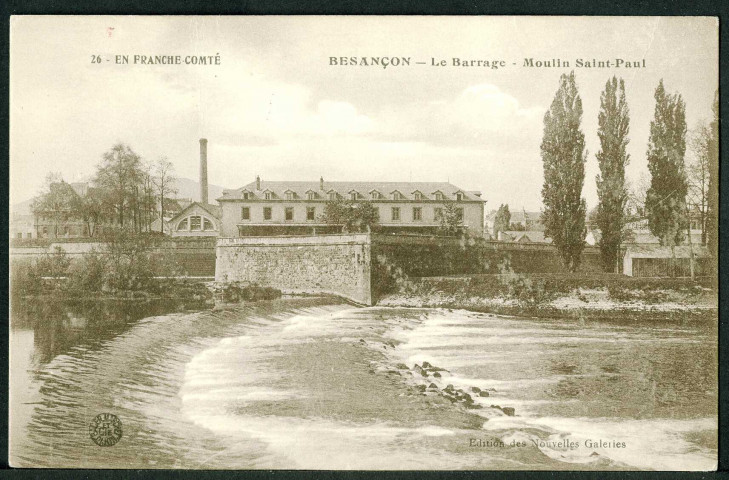 Le barrage, moulin Saint-Paul
