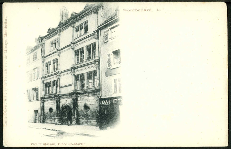 Vieille maison, place Saint-Martin