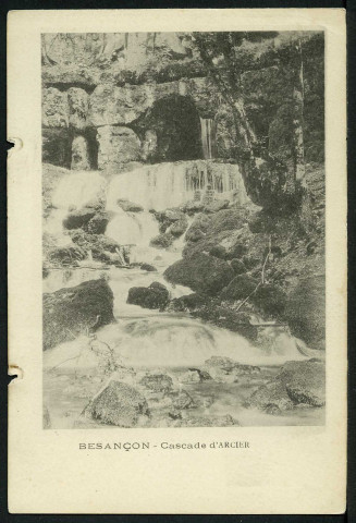 Besançon. Cascade d'Arcier