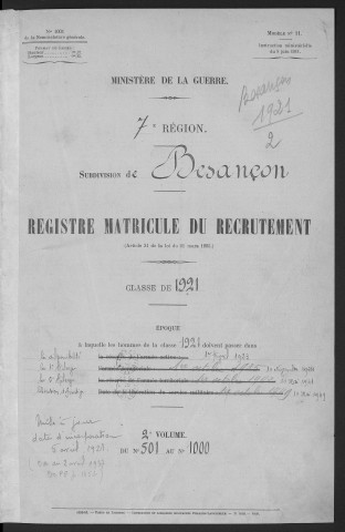 Volume 2, nos 501 à 1000