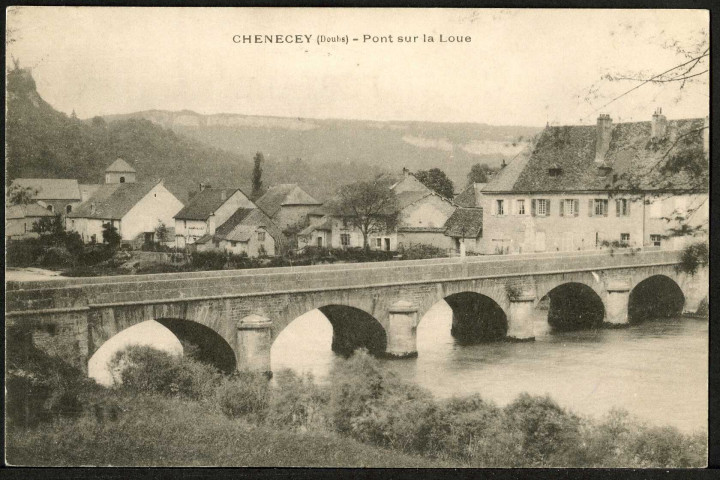 Le pont sur la Loue