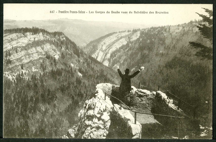 Les gorges du Doubs, vue du belvédère des Recettes