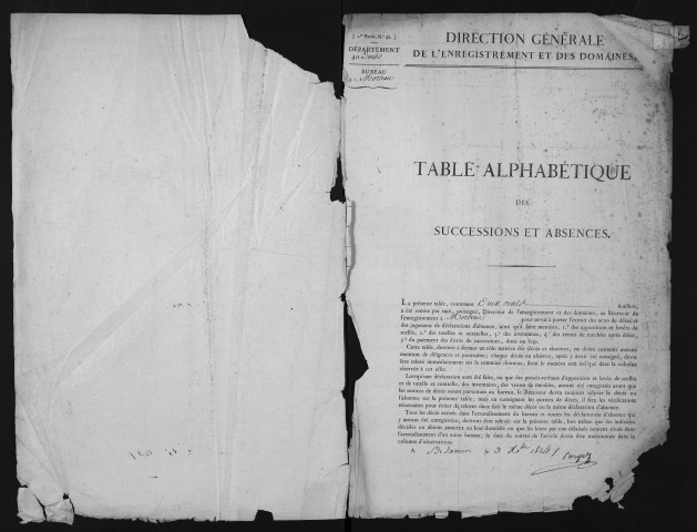 2 novembre 1824-18 août 1833