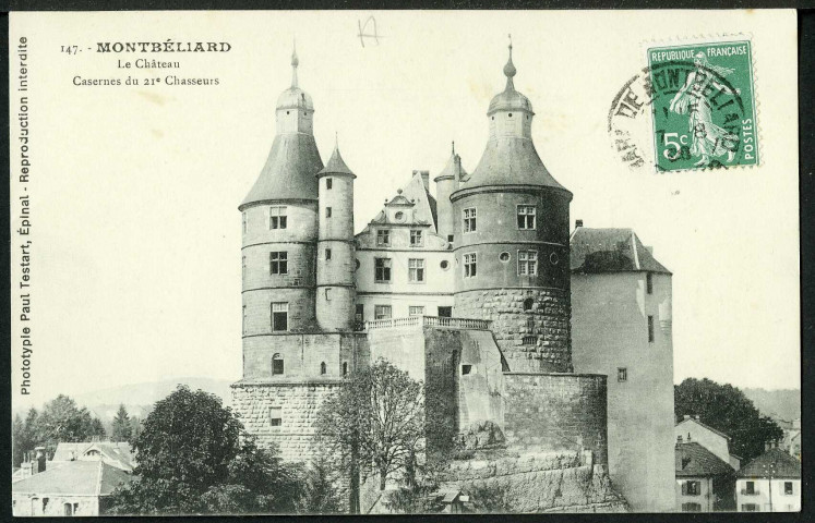 Le château, casernes du 21e chasseurs