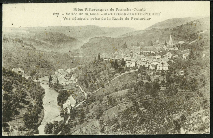 Vue générale prise de la route de Pontarlier