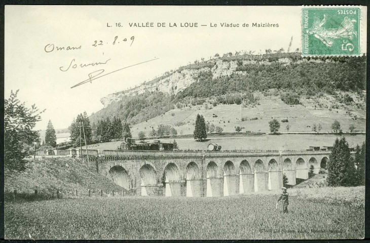 Vallée de la Loue. Le viaduc de Maizières