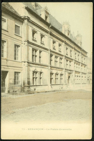 Vue de la façade du palais Granvelle