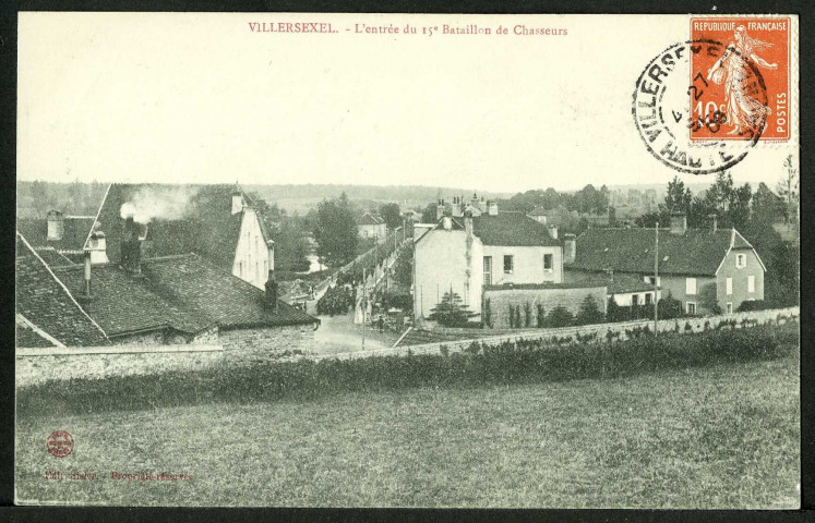 L'entrée du 15e bataillon des chasseurs