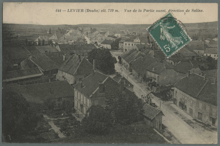 Vue de la partie Ouest, direction de Salins