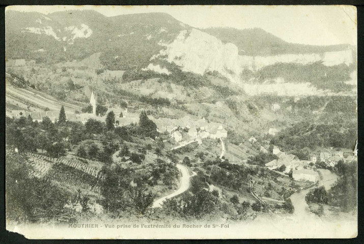 Vue générale prise du rocher de Sainte-Foi