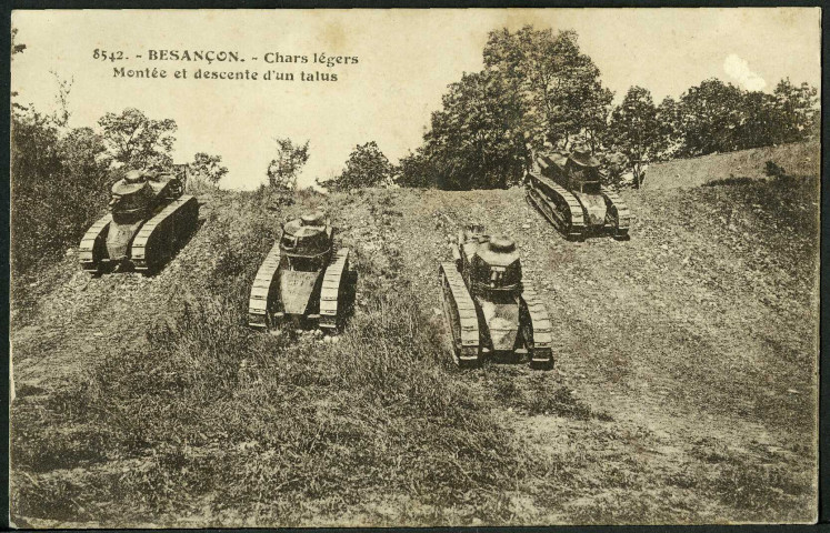 506e régiment, descente de chars