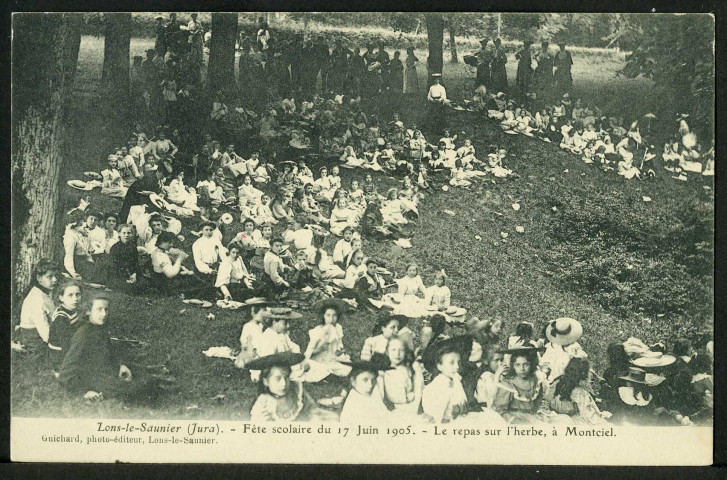 Le repas sur l'herbe à Montciel