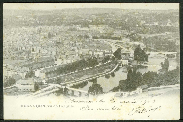 Vue générale prise de Bregille