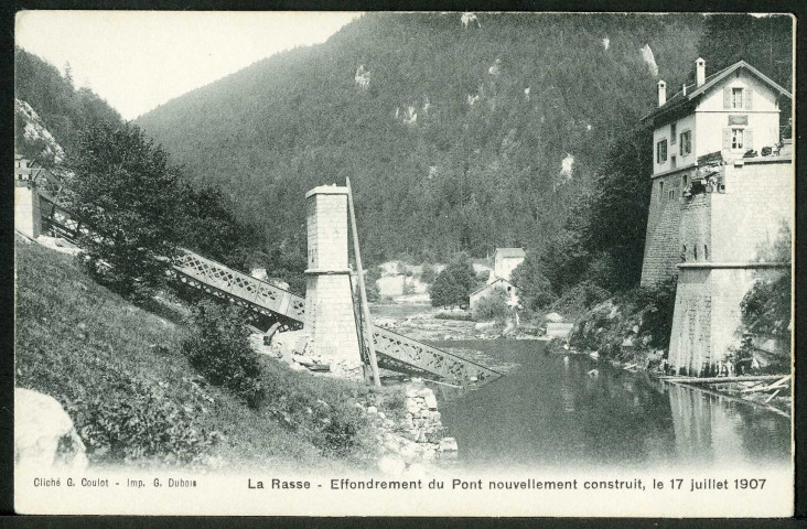 Effondrement du pont du Russey