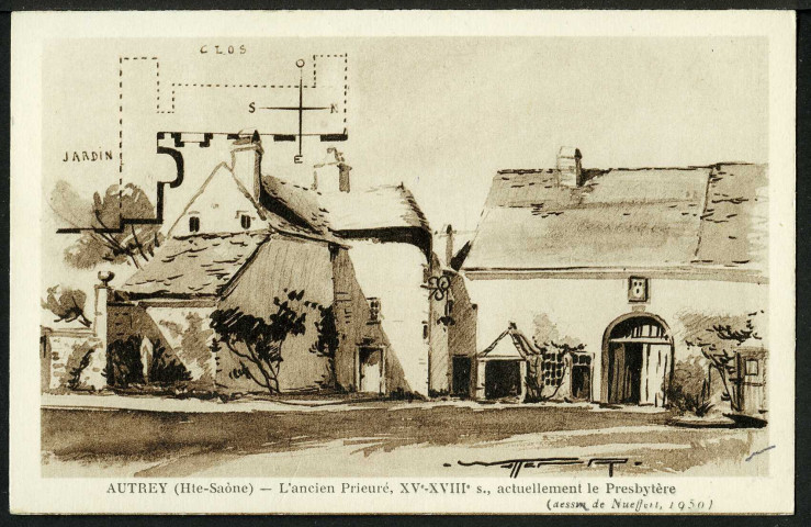 L'ancien prieuré, XV-XVIIIe s., actuellement le presbytère