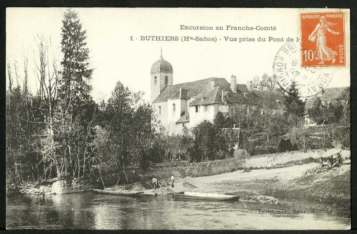 Vue prise du pont de Buthiers