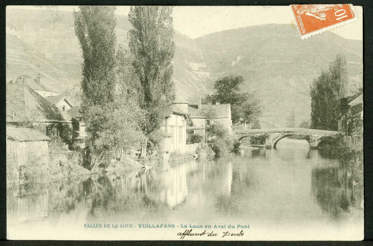 La Loue en aval du pont
