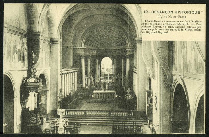 Eglise Notre-Dame, choeur décoré au commencement du XIXe s.