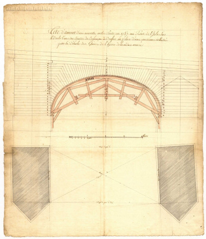 Pont de l'Isle-sur-le-Doubs, tête d'amont d'une nouvelle arche