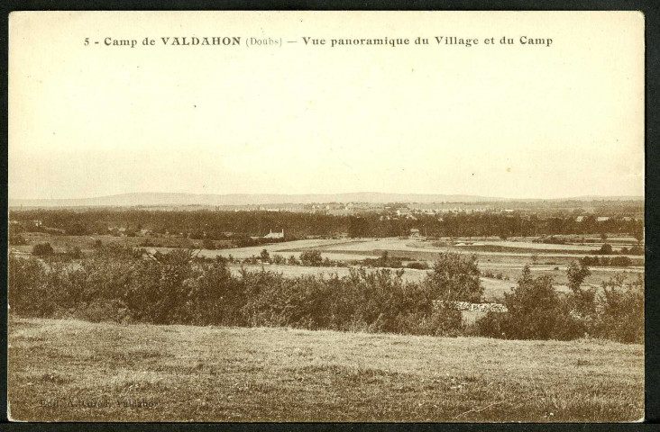 Vue panoramique du camp
