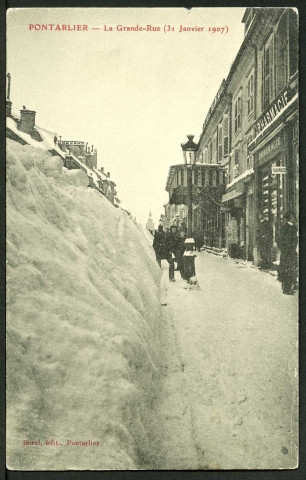 La Grande Rue sous la neige